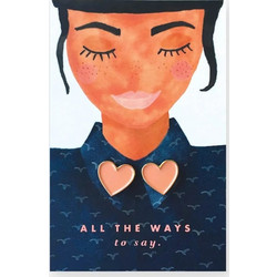 ALL THE WAYS TO SAY - Hearts Pins | Σετ 2 Καρφίτσες Καρδιές