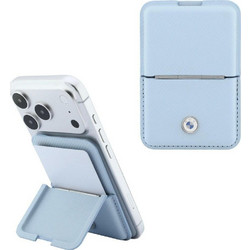 BMW Carbon Metal Logos Θήκη Καρτών MagSafe Blue
