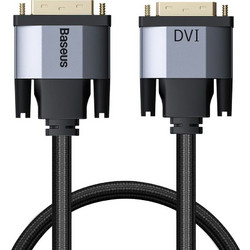 Baseus Cable DVI-D male - DVI-D male 1m Γκρι