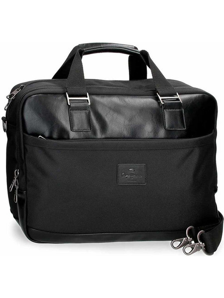 Premium Επαγγελματική Τσάντα / Χαρτοφύλακας Pepe Jeans Sander 7676631 Μαύρο | Ανθεκτική με 2 Κεντρικές Θήκες Μαύρο