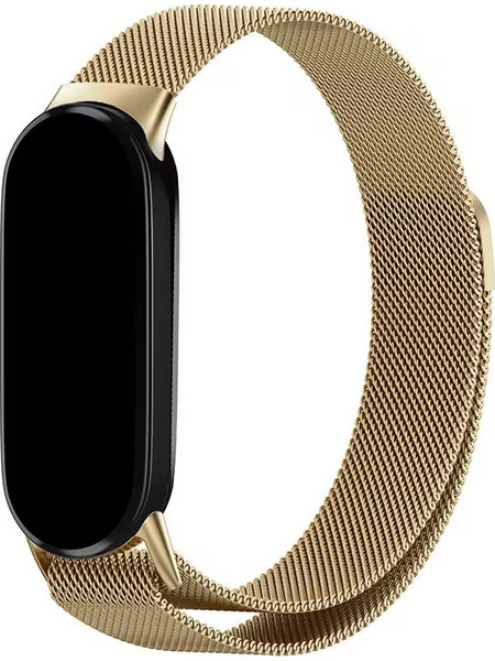 Sonique Milanese Slim Λουράκι Μεταλλικό Gold (Xiaomi Mi Band 8 / Smart Band 9 / Smart Band 10)