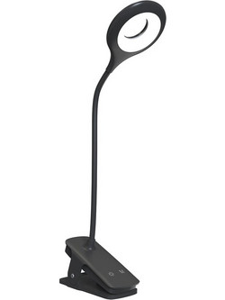 Λάμπα Ανάγνωσης Mini Ασύρματη LED με Κλιπ, Μαύρη