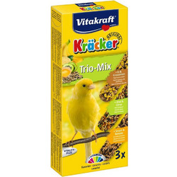 Vitakraft Kracker Trio Mix με Ακτινίδιο, Αυγό, Σουσάμι για Καναρινια 3τμχ