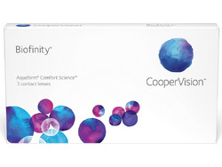 Cooper Vision Biofinity Μηνιαίοι Φακοί Επαφής Σιλικόνης Υδρογέλης 3τμχ