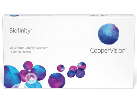 Cooper Vision Biofinity Μηνιαίοι Φακοί Επαφής Σιλικόνης Υδρογέλης 3τμχ