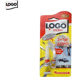 LOGO ΚΟΛΛΑ ΣΤΙΓΜΗΣ 2+1gr ΔΩΡΟ