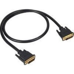 SHARKOON AUDIO / VIDEO MONITOR CABLE DVI-D - DVI-D 24 + 1 1.0M BLACK, 1 METER, DUAL LINK, 24 + 1