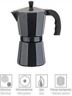 IRIS Barcelona IR/KAF/2526 Μπρίκι Espresso 6Cups Μαύρο