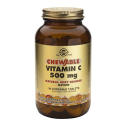 Solgar Vitamin C 500mg Chewable Raspberry 90 Μασώμενα Δισκία