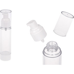Μπουκάλι πλαστικό Airless για κρέμα διάφανο 50 ml