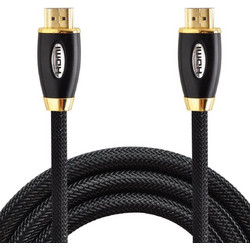 Powertech Καλώδιο HDMI 1.4 Braided HDMI Male to HDMI Male 1m Black