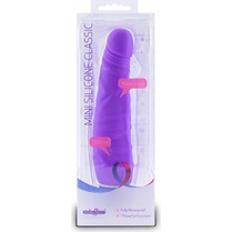 Seven Creations Mini Silicone Classic Curved Ρεαλιστικός Δονητής 15cm Μωβ