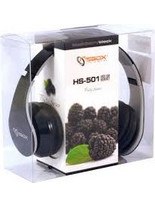 SBOX HS-501 Ενσύρματα Ακουστικά On Ear Μαύρα
