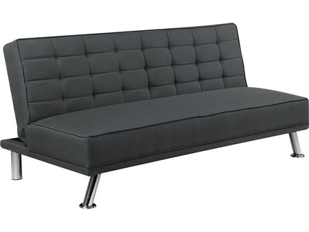 Woodwell Europa Τριθέσιος Καναπές Κρεβάτι Γκρι 176x82x80cm Ε9689,1