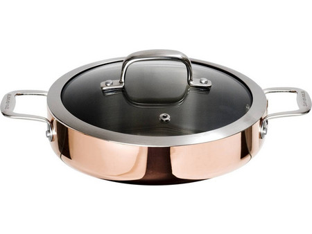 Ronneby Bruk Maestro Copper Σωτέζα Ανοξείδωτη Αντικολλητική Χάλκινη Επίστρωση με Καπάκι 26cm