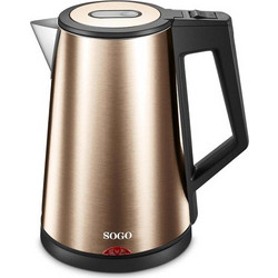 Sogo KET-SS-7705-GD Ανοξείδωτος Βραστήρας 1.7lt 1830W