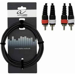 Alpha Audio 190190 Basic Line Διπλό Καλώδιο 2x RCA - 2x RCA 1,5m