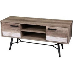 Ξύλινο Έπιπλο τηλεόρασης TV Stand με μεταλλικές λεπτομέρειες, διαστάσεων 120x39.5x55 εκατοστά - Cb