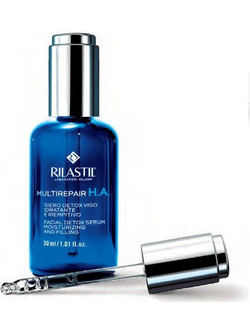 Rilastil Multirepair H.A. Facial Detox Αντιγηραντικό Ενυδατικό Serum Προσώπου για Ανάπλαση με Υαλουρονικό 30ml