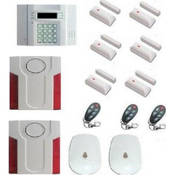 M-Tech STIV M-6232 Ασύρματο Σύστημα Συναγερμού με 2 Ανιχνευτές Κίνησης, 6 Αισθητήρες Πόρτας, 2 Σειρήνες, 3 Τηλεχειριστήρια, Κέντρο, Πληκτρολόγιο (GSM)