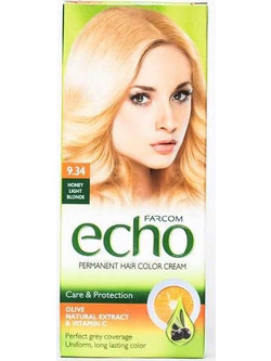 Farcom Echo 9.34 Ξανθό Ανοιχτό Μελί Μόνιμη Βαφή Μαλλιών 60ml
