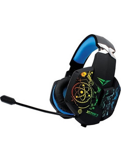 Alcatroz Chromatic Light Design X-Craft HP7000 Gaming Headset Over Ear Black Blue