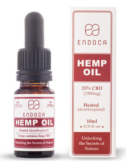 Endoca Hemp Oil 15% CBD 1500mg 10ml