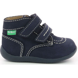 Kickers Bonkro-2 Παιδικά Μποτάκια Navy Μπλε Δερμάτινα με Σκρατς 620739-10-10