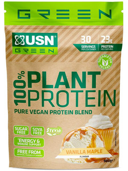 USN Green 100% Plant Vanilla Maple Φυτική Πρωτεΐνη 900gr