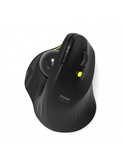 Port Designs 900719 Ασύρματο Bluetooth Ποντίκι Εργονομικό με TrackBall Black