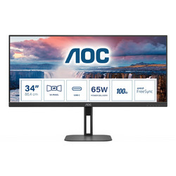 AOC CU34V5C Ultrawide VA Curved Gaming Monitor 34" 3440x1440 QHD 100Hz 4ms