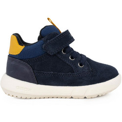 Geox Hyroo Παιδικά Μποτάκια Navy Μπλε Suede με Σκρατς B365DA022MECF42Q