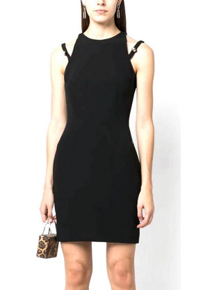 Chiara Ferragni Mini Φόρεμα για Γάμο / Βάπτιση Μαύρο 74CBO903N0103-899