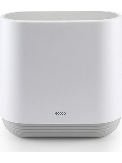 ECOCO E1906 Κάδος Απορριμάτων Κουζίνας Πλαστικός Λευκός 10lt
