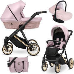 Kunert Ivento Premium Καρότσι Μωρού 3 σε 1 Eco Metalic Pink