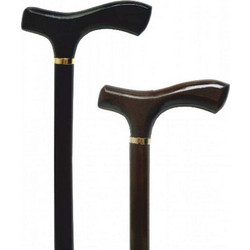 Anatomic Line Μπαστούνι Μονόποδο Ξύλινο 90cm Μαύρο 5602