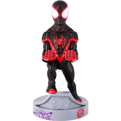 EXG Cable Guys CGCRMR300132 Marvel Spider-Man Miles Morales Βάση Κινητού για Γραφείο Μαύρη