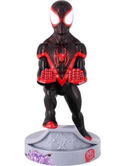 EXG Cable Guys CGCRMR300132 Marvel Spider-Man Miles Morales Βάση Κινητού για Γραφείο Μαύρη