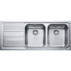 Franke Logica Line LLL 621-116 Δεξιός Ένθετος Νεροχύτης Inox Σατινέ 116x50cm