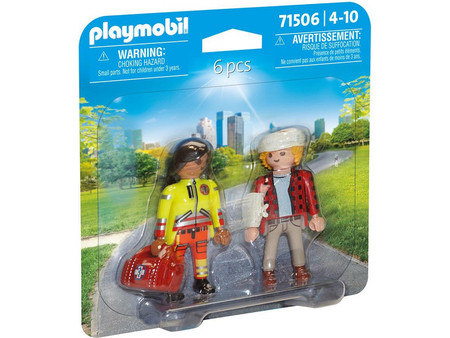 Playmobil My Life DuoPack Διασώστης & Τραυματίας για 4-10 Ετών 71506