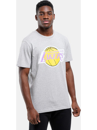 Mitchell & Ness NBA Team Logo Tee Ανδρικό Αθλητικό T-Shirt Γκρι BMTRINTL1268-LALGYML
