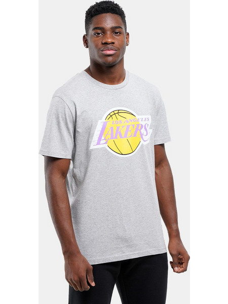 Mitchell & Ness NBA Team Logo Tee Ανδρικό Αθλητικό T-Shirt Γκρι BMTRINTL1268-LALGYML