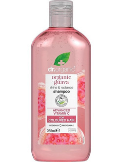 Dr. Organic Guava Σαμπουάν για Προστασία Χρώματος & Επανόρθωση για Βαμμένα Ξηρά & Ταλαιπωρημένα Μαλλιά 265ml