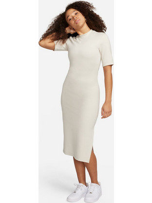 Nike Sportswear Essential Midi Καλοκαιρινό Αθλητικό Φόρεμα Εκρού DV7878-104