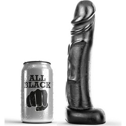 All Black Mark Ρεαλιστικό Dildo με Βεντούζα & Όρχεις 22cm Μαύρο