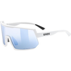 Uvex Sportstyle 235 Ανδρικά Γυαλιά Ηλίου Μάσκα Κοκάλινα Λευκά με Μπλε Polarized Φακό
