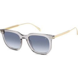 David Beckham DB7119 FT308 Γυαλιά Ηλίου Τετράγωνα Χρυσά με Μπλε Polarized Φακό
