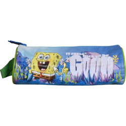 SunCe Sponge Bob Κασετίνα Βαρελάκι Γαλάζια SGM-301