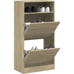 vidaXL Παπουτσοθήκη Ξύλινη Sonoma Μ60xΠ34xΥ116cm 840017