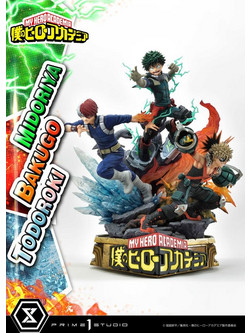 Prime 1 Studio My Hero Academia Midoriya, Bakugo & Todoroki 69cm